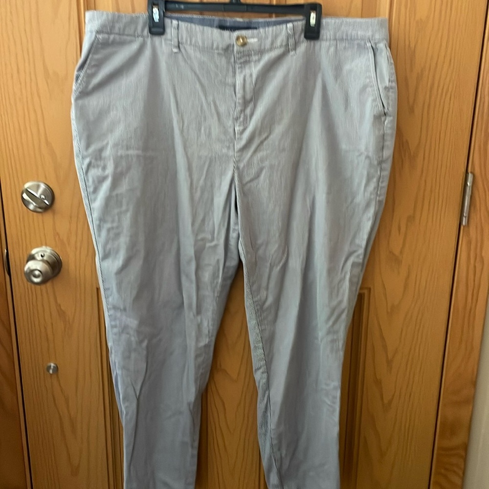 Women’s Tommy Hilfiger Blue and White striped chinos 20W
